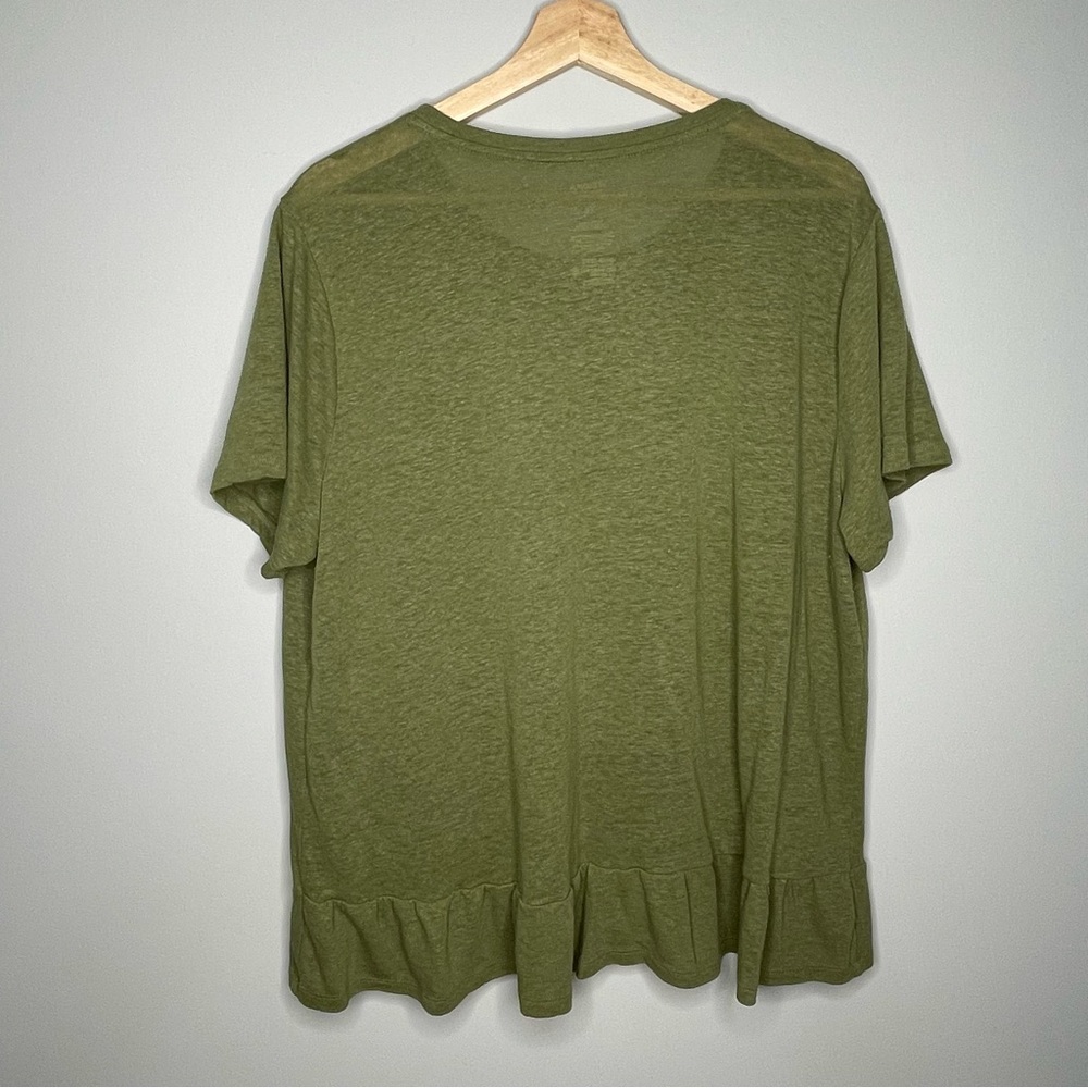 Sonoma Women’s Short-Sleeve‎ Ruffle Top (X-Large) - Picture 3 of 4